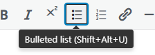 Bulleted List